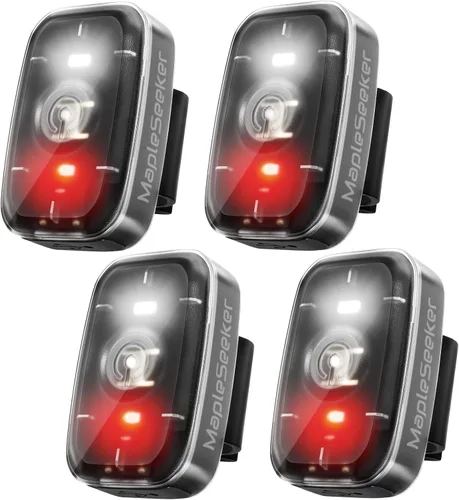 Vista 9 de Luz LED de seguridad, luces estroboscópicas con clip para corredores, luz trasera de bicicleta con 5 modos de iluminación, accesorios de alta