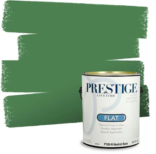 Vista 72 de PRESTIGE Pintura exterior e imprimación en uno, aloe, plano, 1 galón