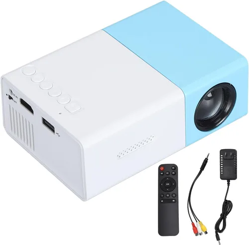 Vista 7 de Mini proyector, proyector de película portátil Full HD de 1080P con múltiples puertos, defiende la fuerza visual débil de la luz, diseño compacto