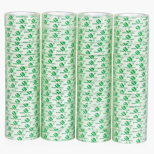 Vista 12 de BOMEI PACK Cinta transparente transparente, 20 rollos de cinta de papelería, repuestos de cinta transparente de 3/4 x 1000 pulgadas, cinta