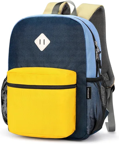 Vista 9 de Mochila para niños pequeños STEAMEDBUN para niños y niñas, mochila escolar para niños pequeños, Negro, 15 pulg., pequeña, Classic