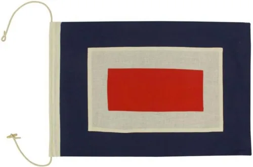 Vista 28 de Hampton Nautical Letra F Bandera de tela náutica del alfabeto, letra S