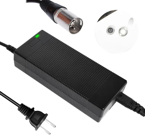 Vista 8 de EVAPLUS Adaptador de corriente de 54.6 V con certificación UL para scooter eléctrico de bicicleta eléctrica, cargador de batería de litio de 48 V