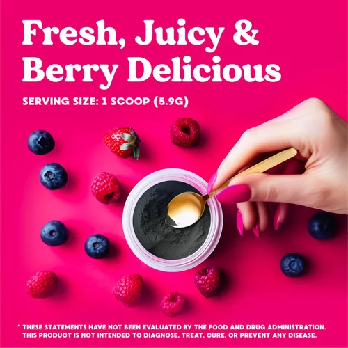 Vista 6 de Simply Blossom Nutrition - Verduras diarias y superalimentos en polvo + colágeno + probióticos para la salud digestiva de las mujeres y alivio