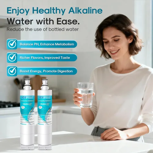 Vista 9 de ICEPURE Alkaline 4396508 Filtro de agua para refrigerador de reemplazo para EDR5RXD1, EveryDrop Filtro 5, Whirlpool 4396510, 4392857, 4396547, 9085