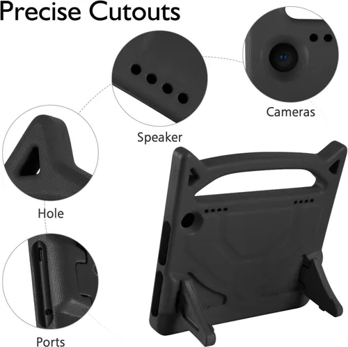 Vista 4 de Dinines - Funda para tablet de 8 pulgadas a prueba de niños (para versión 2022 y 2020, 12ª y 10ª generación), ligera, a prueba de golpes