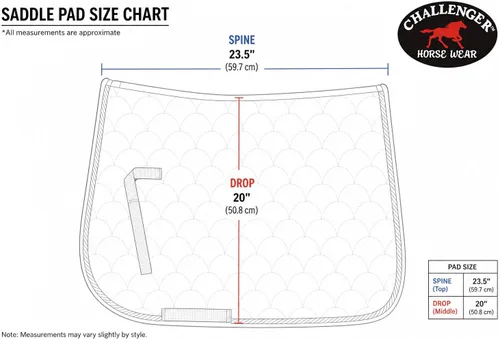 Vista 5 de Horse English Quilted Contoured All-Purpose Trail Saddle Pad 7296