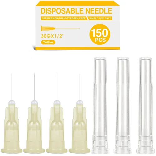Vista 11 de Paquete de 150 candados Luer de 27 Ga 1/2 pulgadas para laboratorios científicos