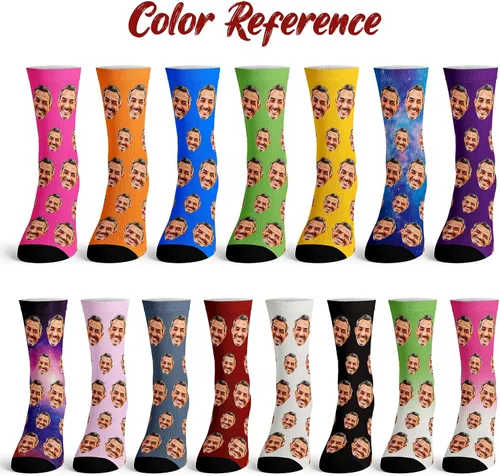 Vista 3 de Calcetines personalizados con foto, calcetines personalizados con imágenes, calcetines personalizados para hombres