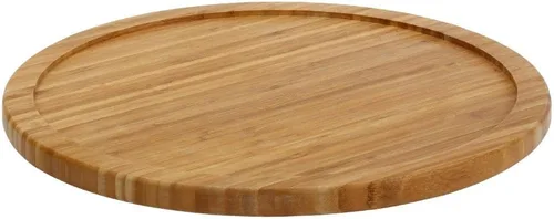 Vista 7 de YBM Home Bambú de madera antideslizante Lazy Susan Giratoria Completamente Giratoria para Armario de Despensa