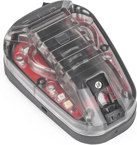 Vista 7 de Tactical Helmet Signal Light Optional 4 Modes with Visible LED + IR Constant-on/Strobe, Waterproof Ladybird Survival Identification Lamp for Outdoor