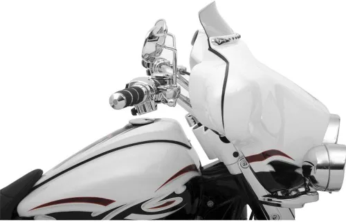 Vista 12 de Klock Werks parabrisas para motocicleta, 3.5 pulgadas, color negro para FLH 1996-2013