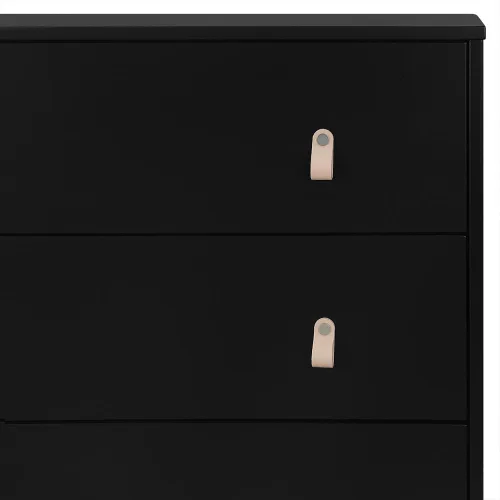 Vista 10 de babyGap Legacy 3 Drawer Dresser with Leather Pulls and Interlocking Drawers by Delta Children, Ebony/Natural Ébano/Natural