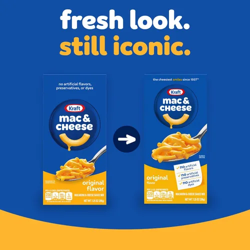 Vista 4 de Macarrones y queso Sabor Original de Kraft (1 caja de 7.25 oz)