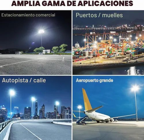 Vista 6 de Juyace Luz del estacionamiento de 480W LED con poste del soporte