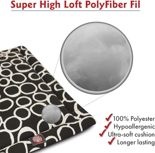 Vista 5 de Majestic Pet Products - Tapete para cama de perro Fusion Black de 24 pulgadas