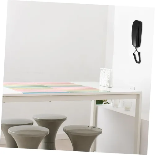Vista 2 de jojofuny Teléfono Teléfono Fijo Extensión La Llamada Teléfono Pequeño Teléfono Colgante de Pared Teléfono Portátil Teléfono Electrónico