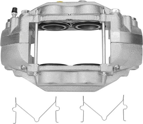 Vista 2 de Detroit Axle - Kit de frenos delanteros para Toyota 2007-2016 Tundra, 2008-2016 Sequoia, Pastillas de freno cerámicos para pinza de freno de disco