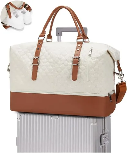 Vista 17 de VECAVE Bolsa de viaje para mujer, bolsa deportiva para gimnasio, E20-Púrpura profundo, Grande, Bolsa de viaje
