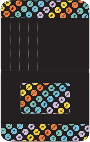 Vista 2 de Loungefly Pokemon Ombe - Cartera de piel sintética con patrón completo, Multicolor