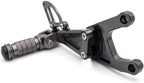 Vista 3 de Krace Reposapiés para motocicleta, reposapiés, pedales de cambio de freno, para Benelli TNT 125 135 2016-2021, titanio