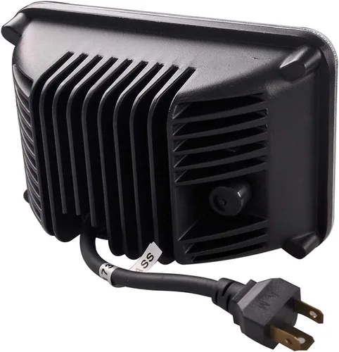 Vista 5 de Lightronic Luz antiniebla LED rectangular todoterreno de 4 x 6 pulgadas para Jeep, camión y tractor, ámbar de 3000 K, haz combinado de inundación