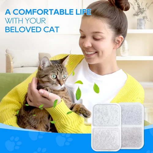 Vista 7 de Filtro de caja de arena para gatos Catit Jumbo con capucha para gatos, compatible con filtros de caja de arena Airsift, purificador de filtro