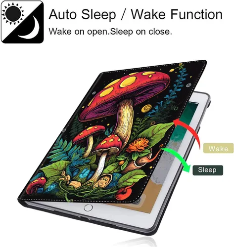 Vista 4 de Funda para 9.7 pulgadas 2017 2018/iPad air/iPad Air 2, Auto Sleep/Wake Multi-ángulo de visión Slim Folio Stand Funda para Ipad 6ª/5ª
