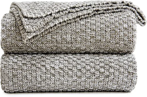 Vista 17 de Longhui bedding - Manta de punto negra para sofá, suave, acogedora, lavable a máquina, 100% algodón, manta de sofá, pesada, de 2.5 libras, bolsa