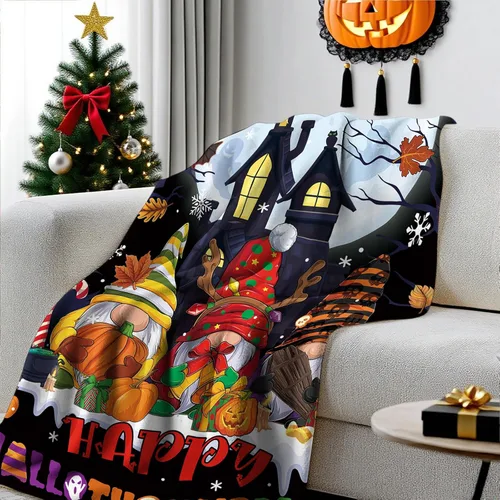 Vista 6 de Manta de Navidad de Wazzio, manta navideña para sofá, cama, habitación, regalos de Navidad para mujeres, hombres, hija, hijo, regalos para Acción