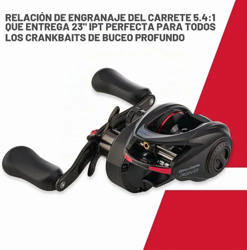 Vista 8 de Abu Garcia Revo Winch - Carrete de pesca de bajo perfil Baitcast