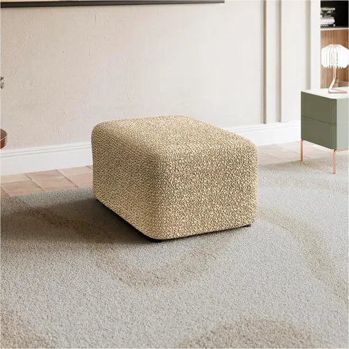 Vista 2 de PAULATO BY GA.I.CO. Funda otomana – Funda para taburete – Funda de puf – Funda de tela de poliéster suave – 1 pieza de forma elástica y elegante