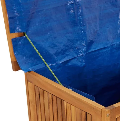 Vista 6 de vidaXL Caja de almacenamiento de jardín 23.6"x19.7"x22.8" madera maciza Acacia