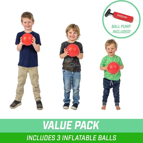 Vista 6 de GoSports Bolas de repuesto de 6 pulgadas para Little Tikes, Tot Shot y otros aros de baloncesto para niños, paquete de 3 pelotas de baloncesto