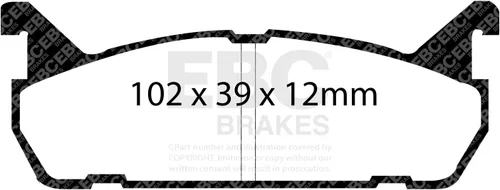 Vista 2 de EBC Brakes DP2828 Greenstuff 2000 Series - Pastilla de freno deportiva