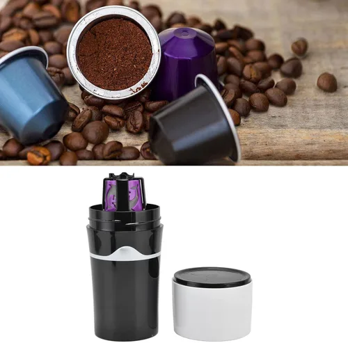 Vista 5 de Cafetera de goteo portátil para viajes, cafetera de goteo K Cup, máquina de café por goteo, cafetera portátil para viajes y campamento