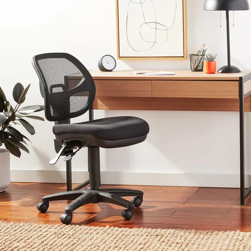 Vista 2 de Office Star ProGrid - Silla de oficina con respaldo transpirable, ajustable y ergonómica, con soporte lumbar integrado, tela Coal FreeFlex
