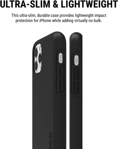 Vista 6 de Incipio DualPro - Funda de doble capa para Apple iPhone 11 Pro con protección flexible contra caídas que absorbe los golpes, color negro