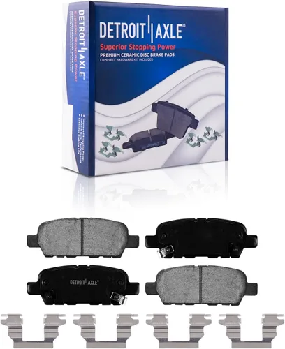 Vista 126 de Detroit Axle - Rotores de freno para Ford 2013-2019 Explorer Taurus Flex Lincoln MKT MKS, rotores de freno de disco ranurados perforados de repuesto