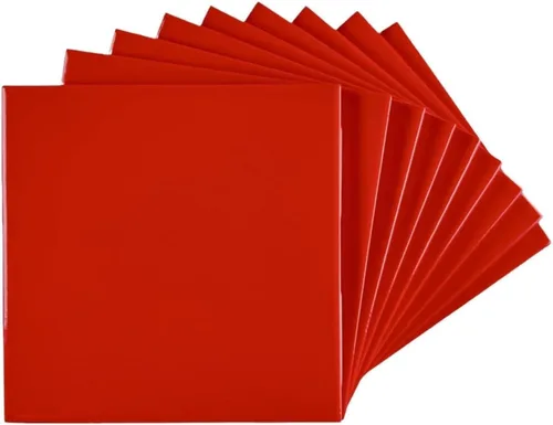 Vista 15 de Tenedos - Caja de 10 piezas para azulejos de cerámica brillantes de 4 1/4 pulgadas, para pared de baño y cocina, acabado brillante, aspecto clásico