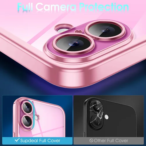 Vista 67 de Supdeal Funda cristalina transparente para iPhone 11, [No se amarillea] [Protección de la cámara] [Probado contra caídas de grado militar] Funda