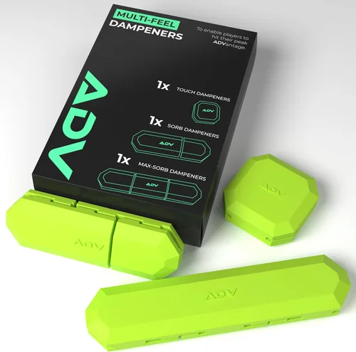 Vista 14 de ADV Tennis Amortiguador con tacto personalizado, paquete de 3, amortiguador de raqueta para reducir la vibración, aliviar los síntomas de lesiones