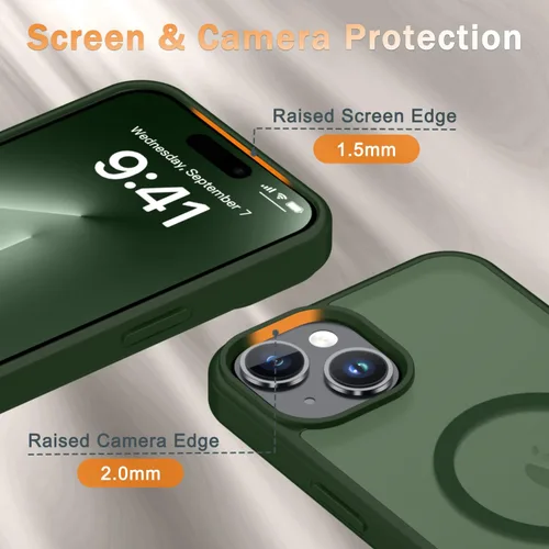 Vista 765 de Funda para Google Pixel 10 Pro XL, cubierta magnética mate, color negro Fit for MagSafe, Screen Protector included, Shockproof Military Grade
