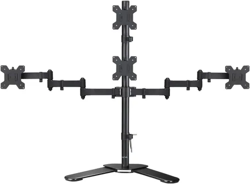 Vista 12 de Suptek Soporte de escritorio triple para monitor LED LCD, soporte resistente totalmente ajustable para 3 / tres pantallas de hasta 27 pulgadas