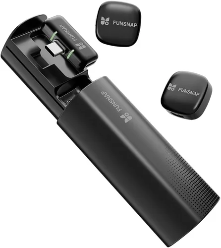 Vista 5 de Estabilizador de cardán CM8 para iPhone Android con rastreador de IA y soporte de trípode largo ajustable de 6.3 pies y micrófono inalámbrico
