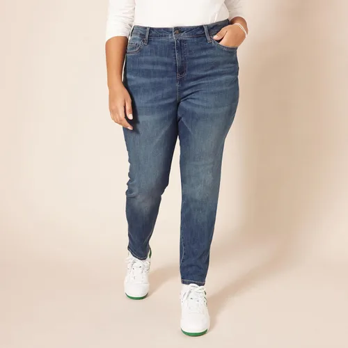 Vista 6 de Tienda Essentials Jeans ajustados de talle alto para mujer