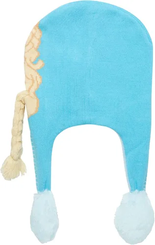 Vista 5 de Disney Flipeez - Gorro de invierno para niña con forro polar 3D con solapa para las orejas Frozen Elsa Minnie Mouse Edad 4-7