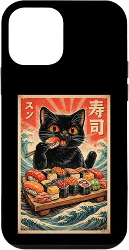 Vista 16 de Cute Kawaii Sushi Cat Funny Japanese Cat Eating Sushi Case for iPhone XR