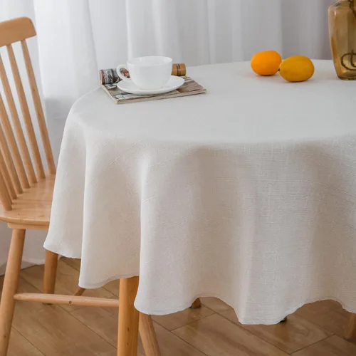Vista 17 de NLMUVW Mantel de Lino Marrón para Mesas Redondas, Mantel Pequeño Color Chocolate, Cubierta de Mesa Estilo Granja para Cocina, Comedor, Café, 36