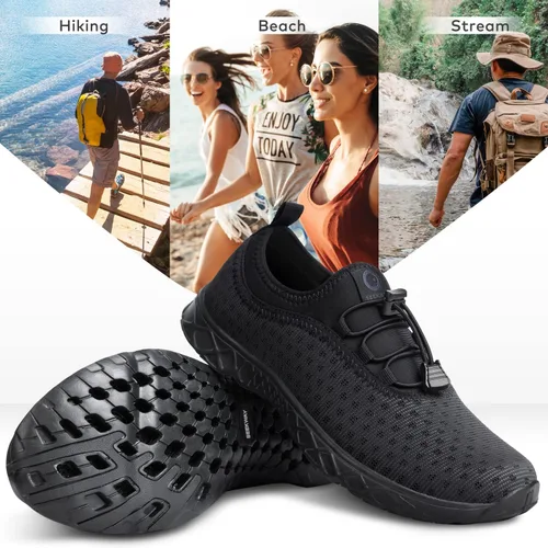 Vista 7 de SEEKWAY Zapatos de agua para hombre y mujer, de secado rápido, descalzo, para playa, caminar, kayak, barco, deportes acuáticos SP006